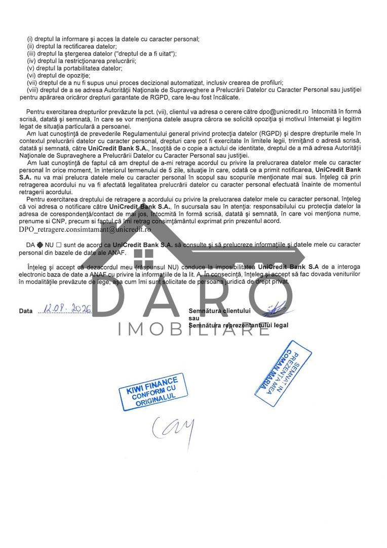Vand apartament cu 2 camere in Cornisa, et. intermediar, lift nou - imaginea 20