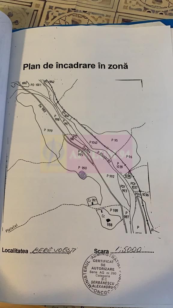 teren de vz in Berevoiesti / AG ( zona pensiunii Perla Rausor)