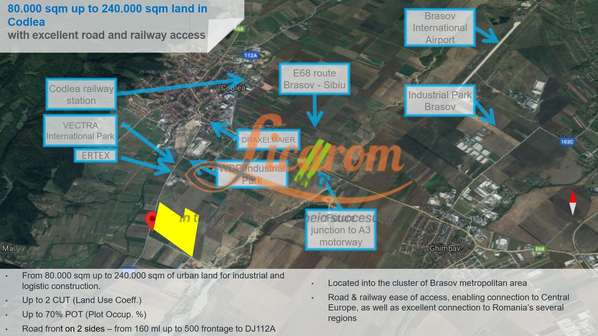 Codlea teren constructii industriale sau logistice 8 ha pana la 24 Ha - imaginea 8