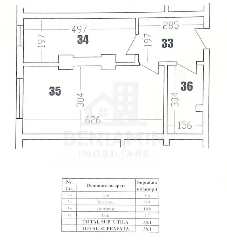 Garsoniera Decomandata-38mp-AC-Bloc2023-Centrala-Lift-Craiovita - imaginea 8