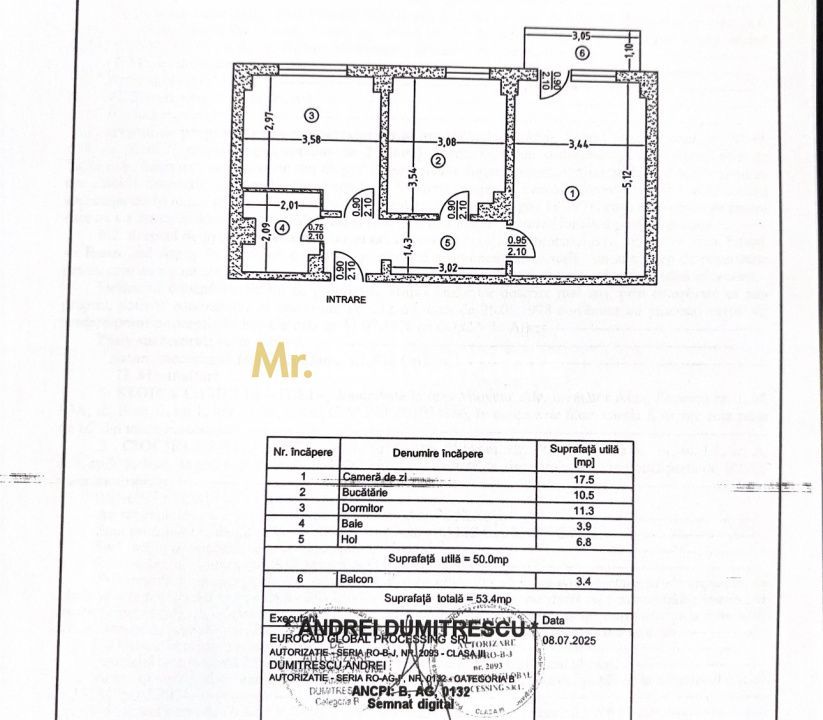 2 camere decomandate, Banat – etaj 2, centrală proprie, zonă excelentă - imaginea 12