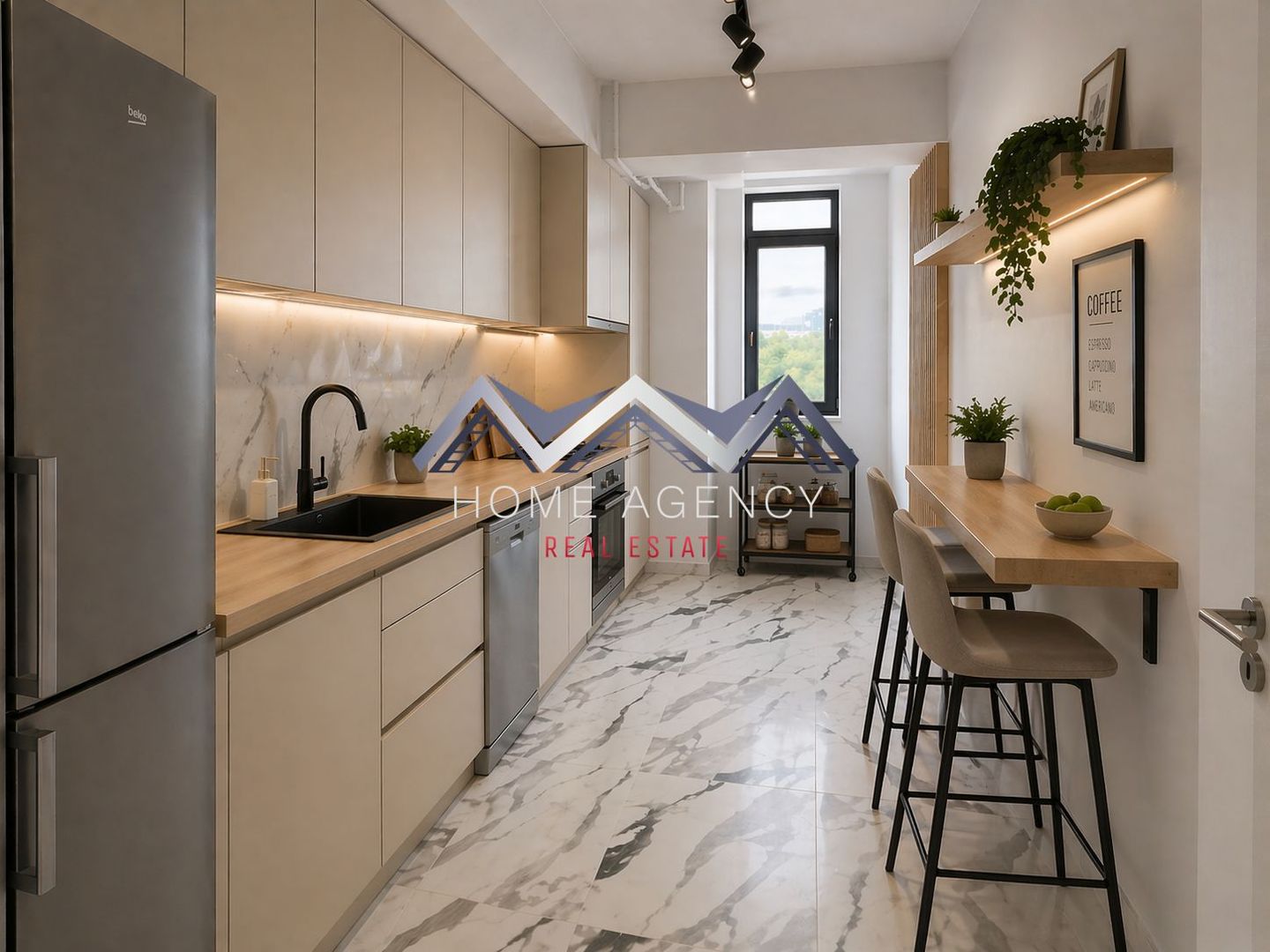 Apartament 2 camere Otopeni central | parcare subterană + bucătărie închisă - imaginea 3