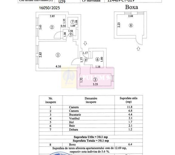APARTAMENT BUN URANUS- PROASPĂT RENOVAT -  zona Palatul Parlamentului