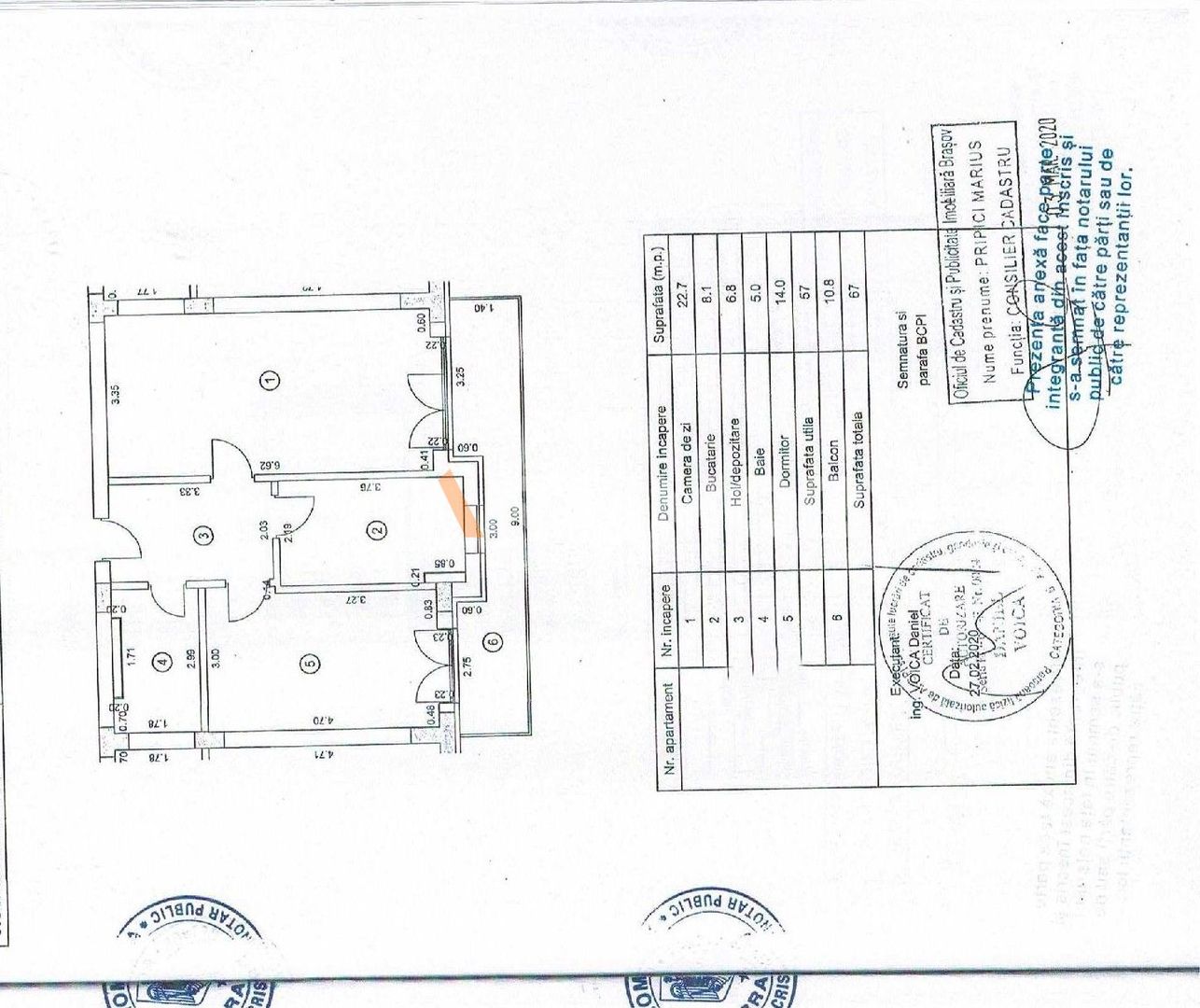 Apartament doua camere cu boxa si parcare Avantgarden