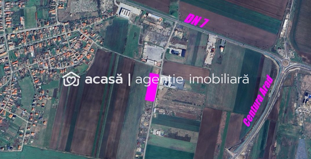 Teren cu acces DN7 și A1, ideal pentru dezvoltări industriale