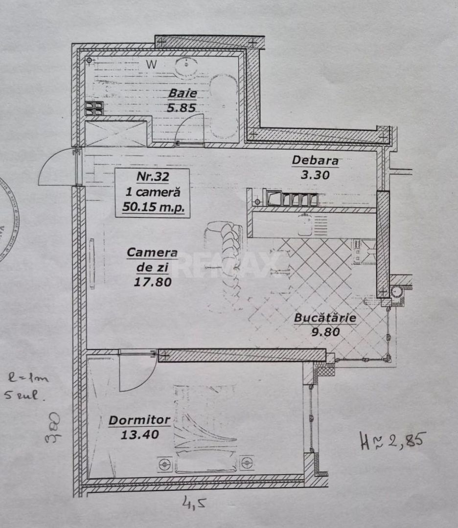 Apartament 2 camere, Chișinău - imaginea 9