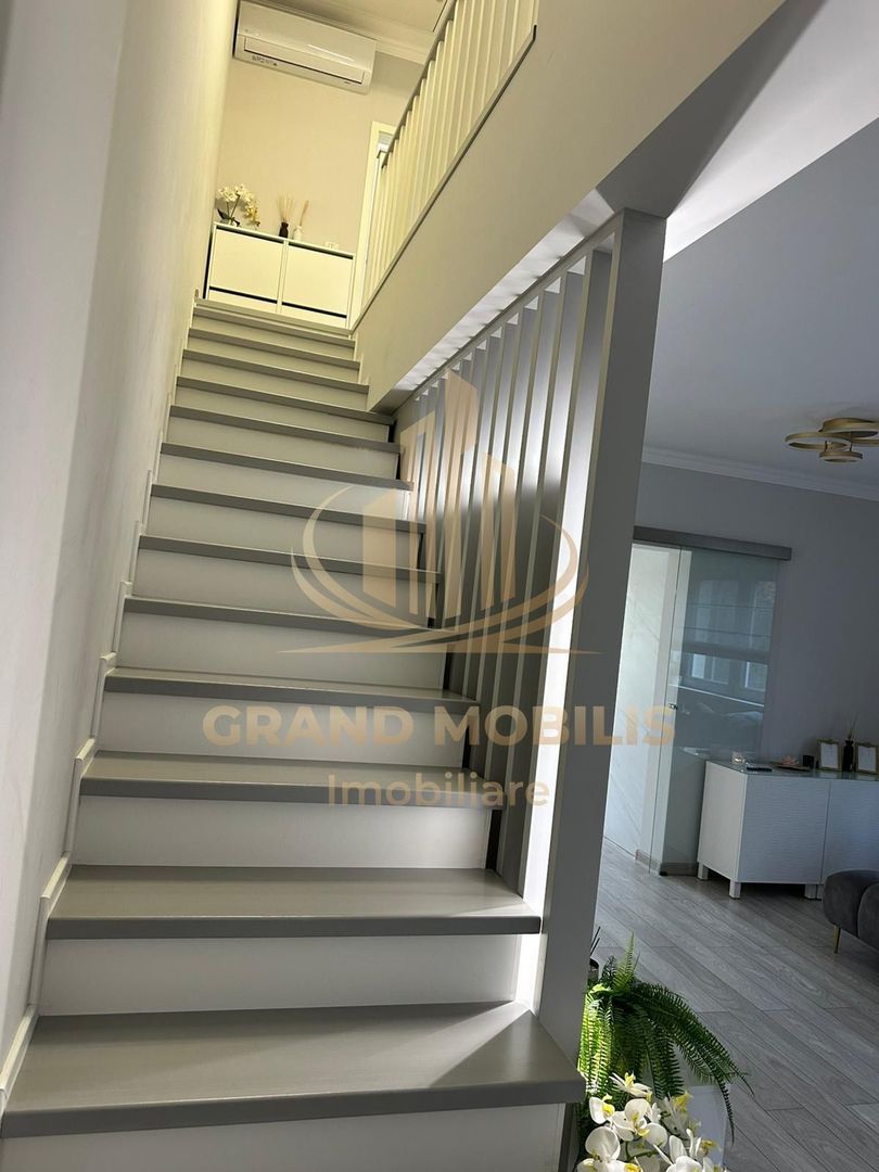 Casa in stil mediteranean, ultrafinisată 5 camere, 3 bai + curte. - imaginea 35
