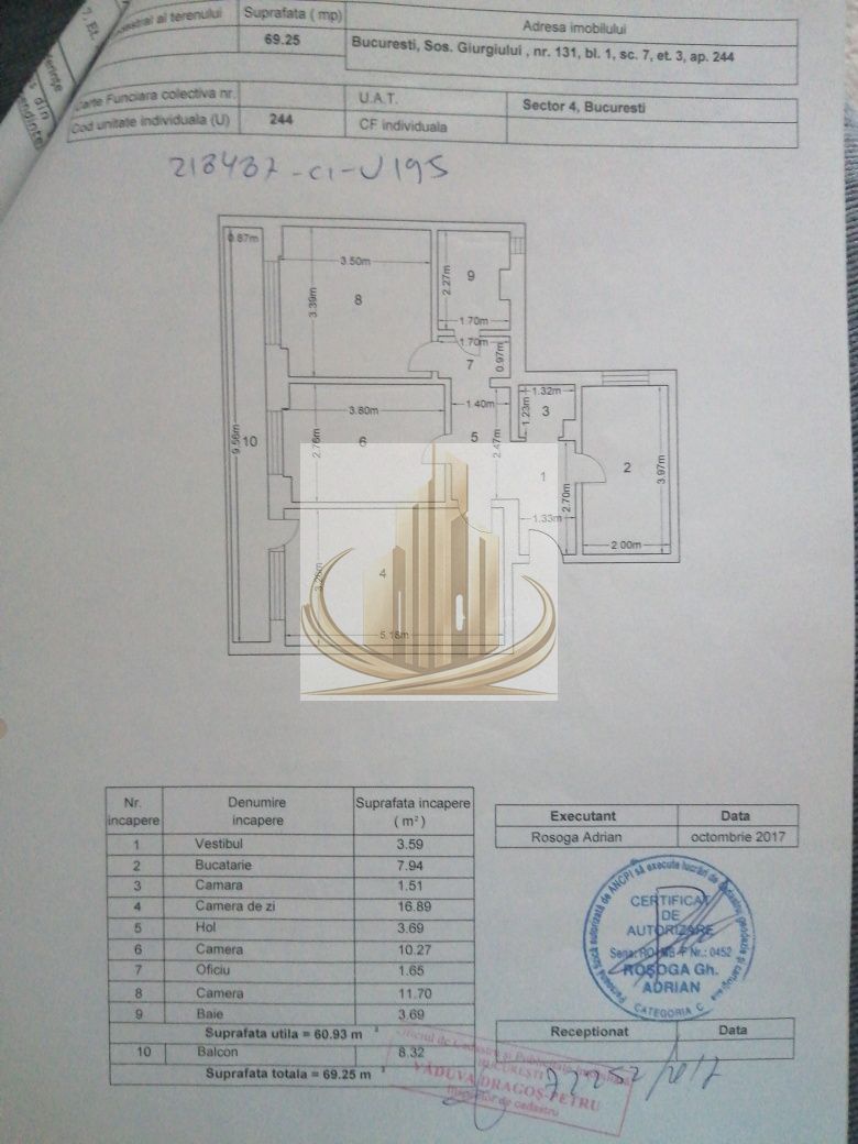 Vând apartament cu trei camere confort 1 - imaginea 8