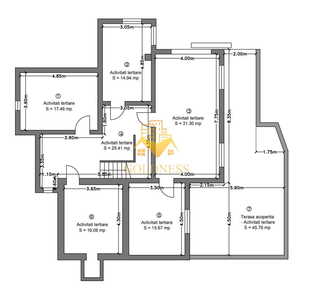 Casa cu teren 2000 m si front 35 ml in Buna Ziua, zona Grand Hotel It. - imaginea 4