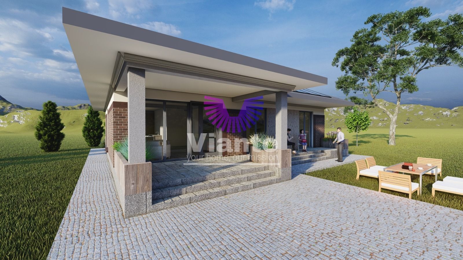 Casa Individuala Premium cu 4 Camere-120mpu si Teren 500mp in Sura Mica