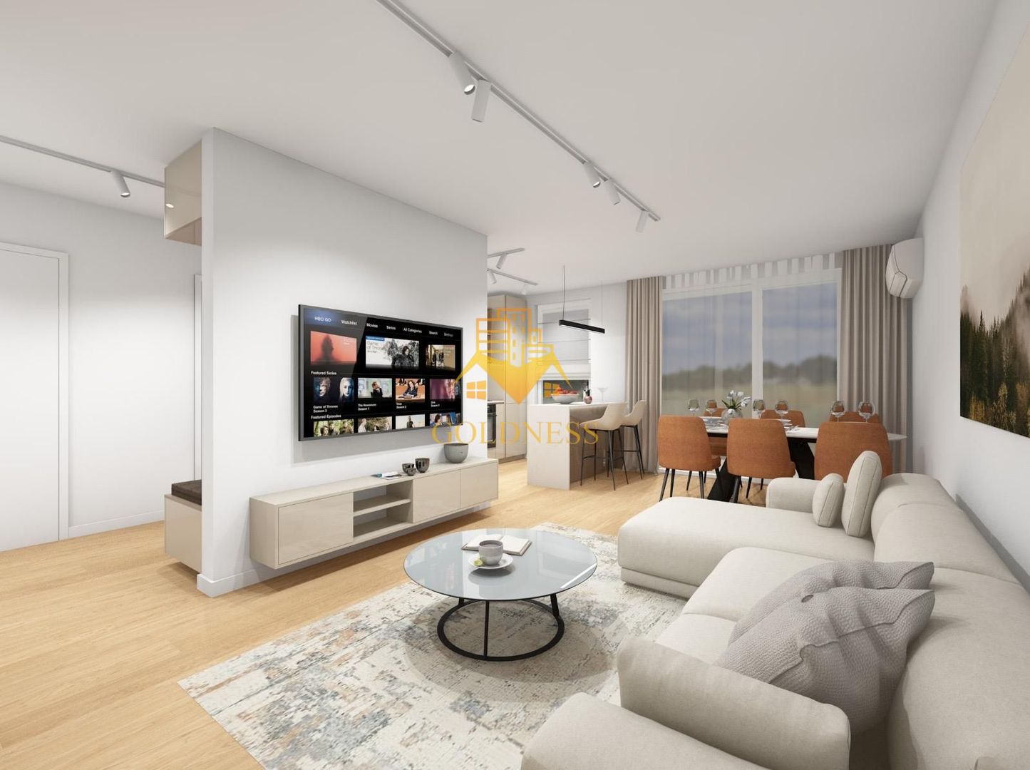 2 camere, LUX, AC, parcare, bloc nou, Plopilor Zona Parcul Rozelor - imaginea 10