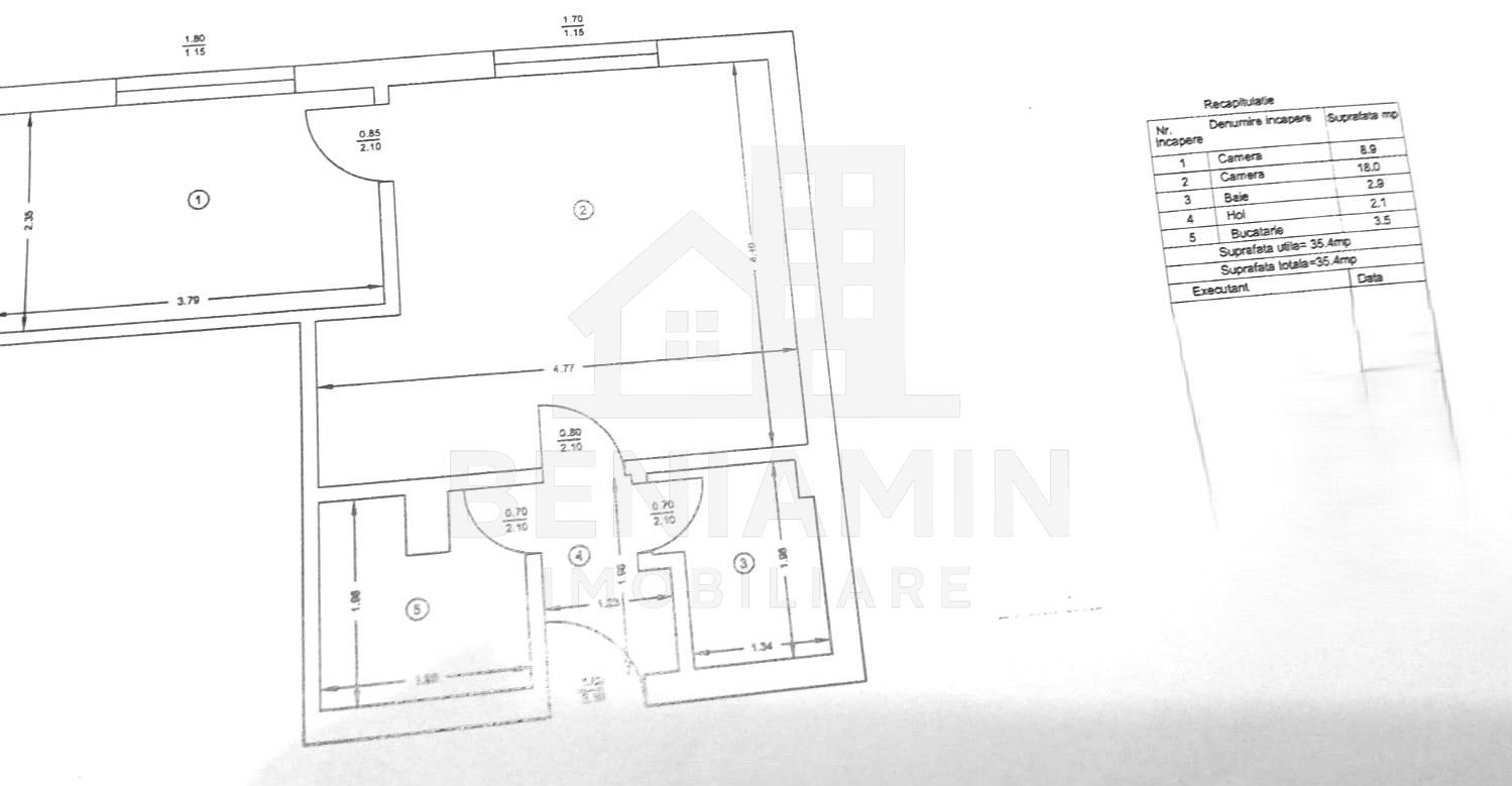 2 camere - etaj 1 - investitie - zona excelenta - Cinema Patria - imaginea 7