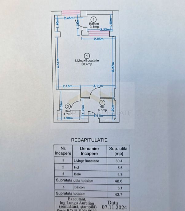 Studio nou în Ivory Residence Pipera | 43,7 mp | Ideal pentru investiție - imaginea 7