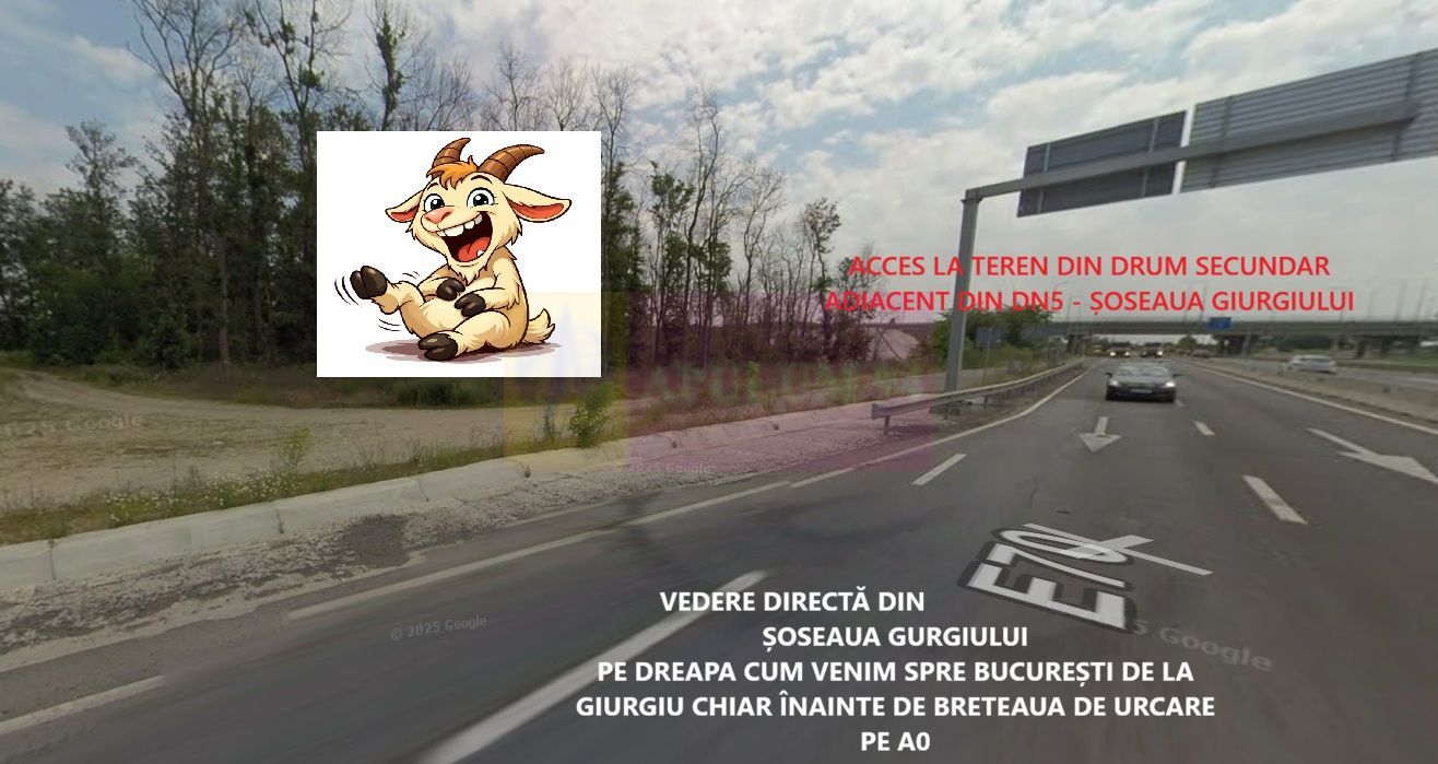 Teren la Joncțiunea dintre A0 și DN5