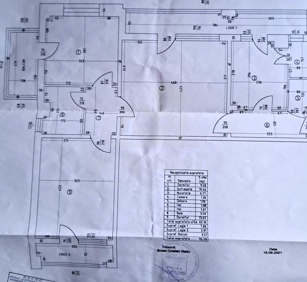 Trei Camere 76mp Centrala 3 Balcoane Trilateral Craiovita Noua - imaginea 8
