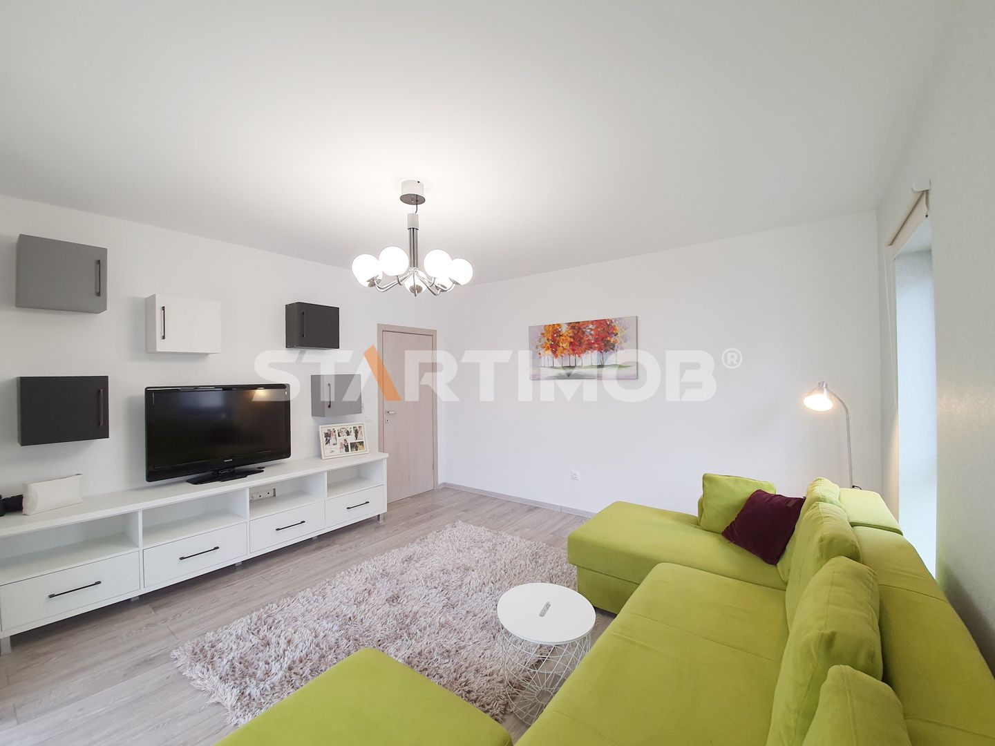 Apartament mobilat 3 camere cu parcare subterana