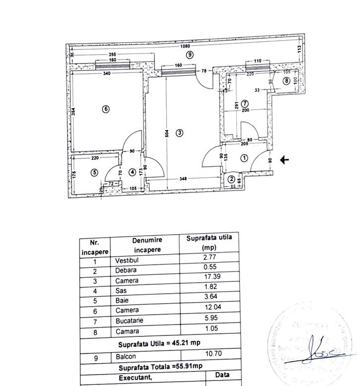 Apartament 2 camere nemobilat Unirii - Cantemir T99