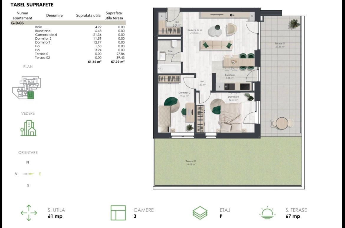 Apartament nou cu 3 camere si gradina | Denya Forest - imaginea 11