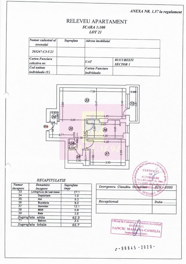 Apartament 2 camere | Băneasa–Aviației | 65,7 mp | Bucătărie separată - imaginea 10