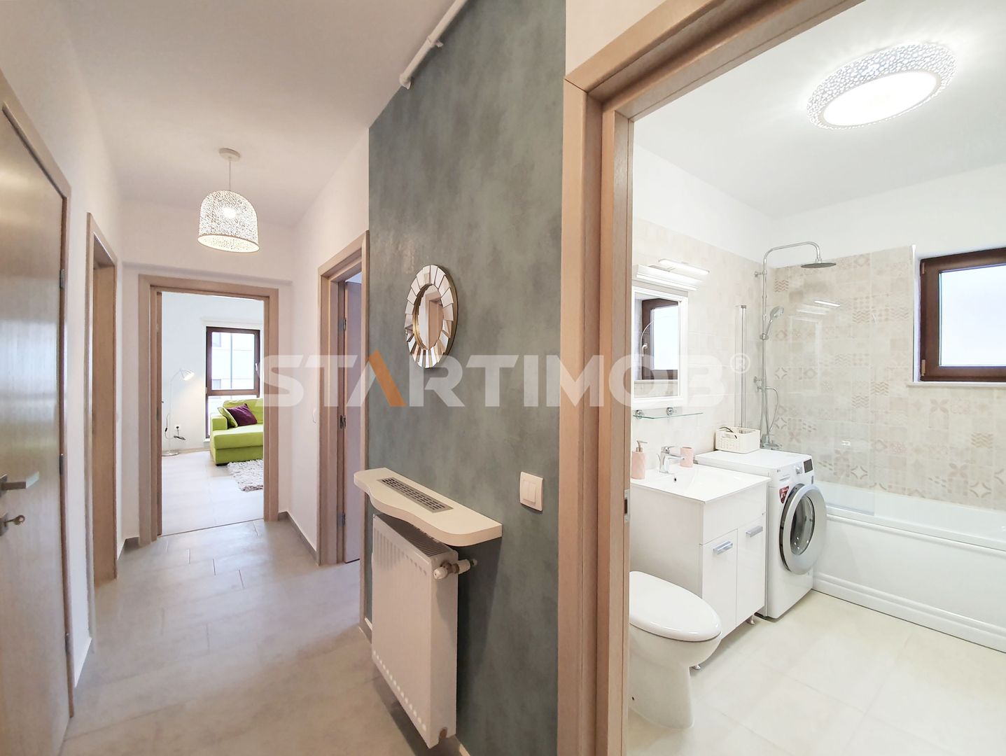 Apartament mobilat 3 camere cu parcare subterana