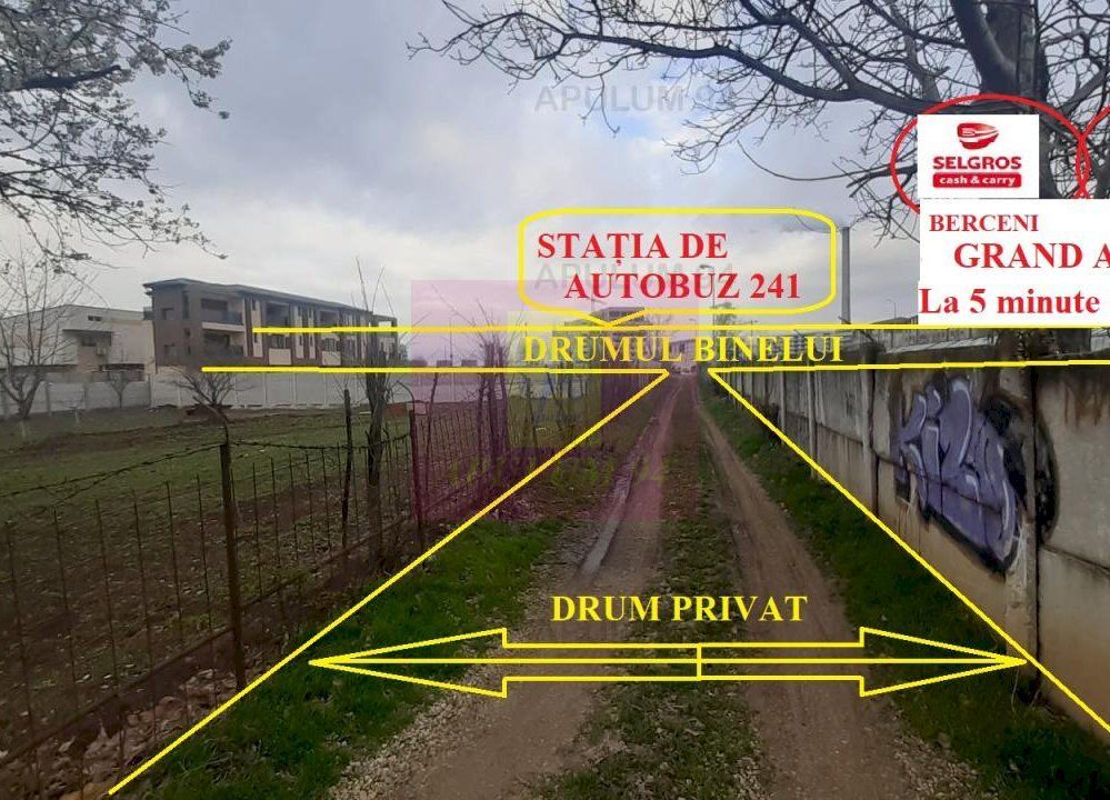 Teren 1055 MP București Sector 4 cu Certificat de Urbanism - imaginea 3