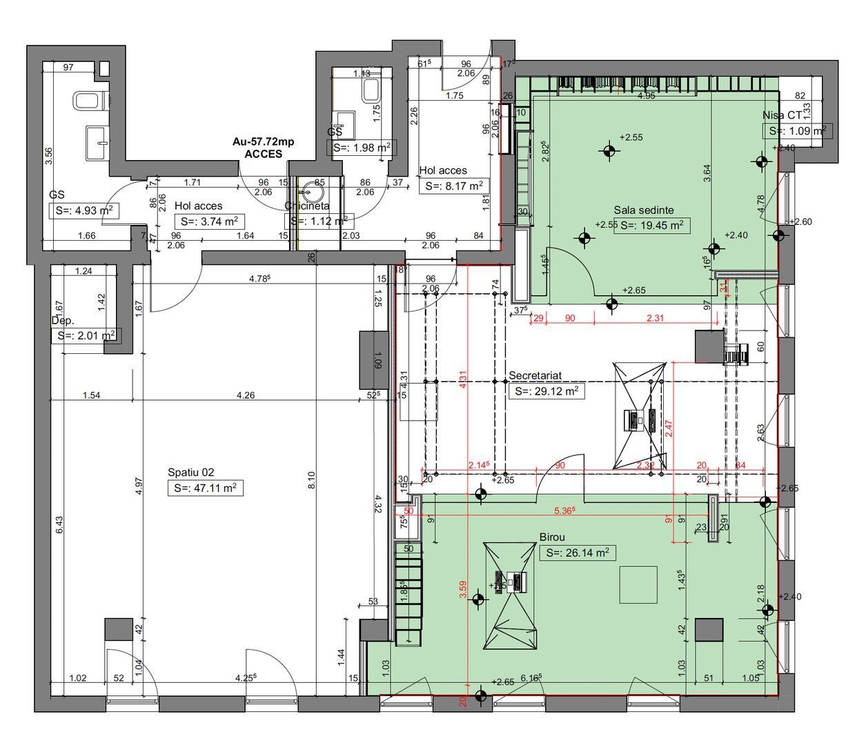 Imagine 10 - De vânzare – spațiu de birouri ultracentral în Arad Plaza