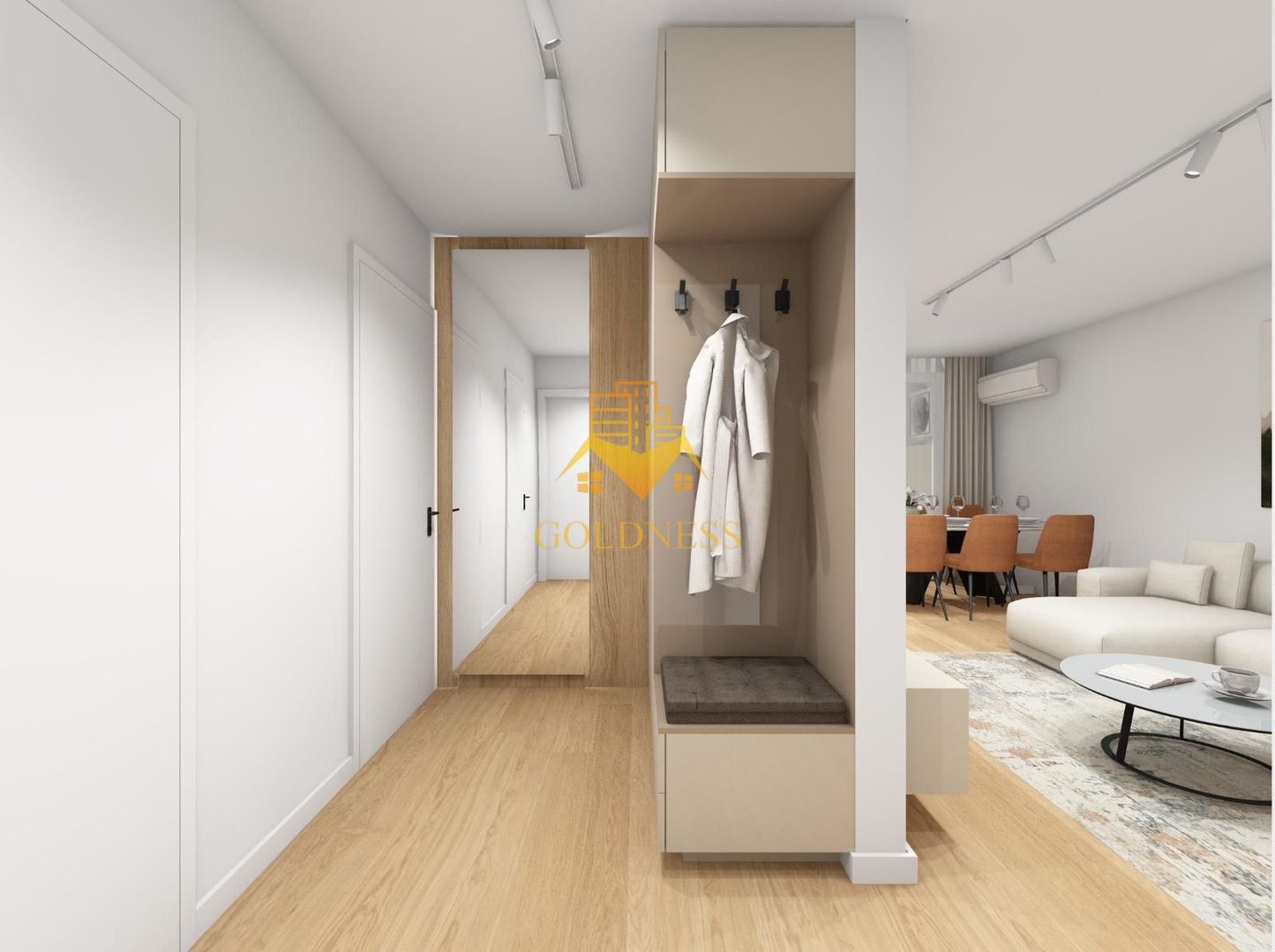 2 camere, LUX, AC, parcare, bloc nou, Plopilor Zona Parcul Rozelor - imaginea 7