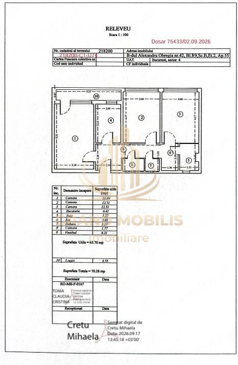 Apartament 3 camere cu parcare chiar lângă scara blocului - imaginea 10