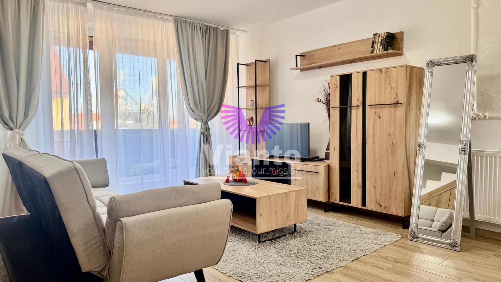 Apartament 3 camere mobilat si utilat compet - Zona sub-Arini - Calea Poplacii