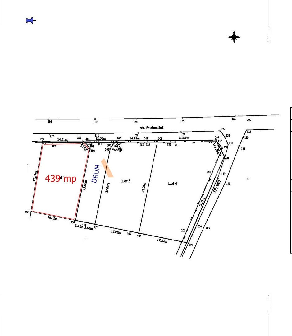 Teren intravilan construibil Stupini