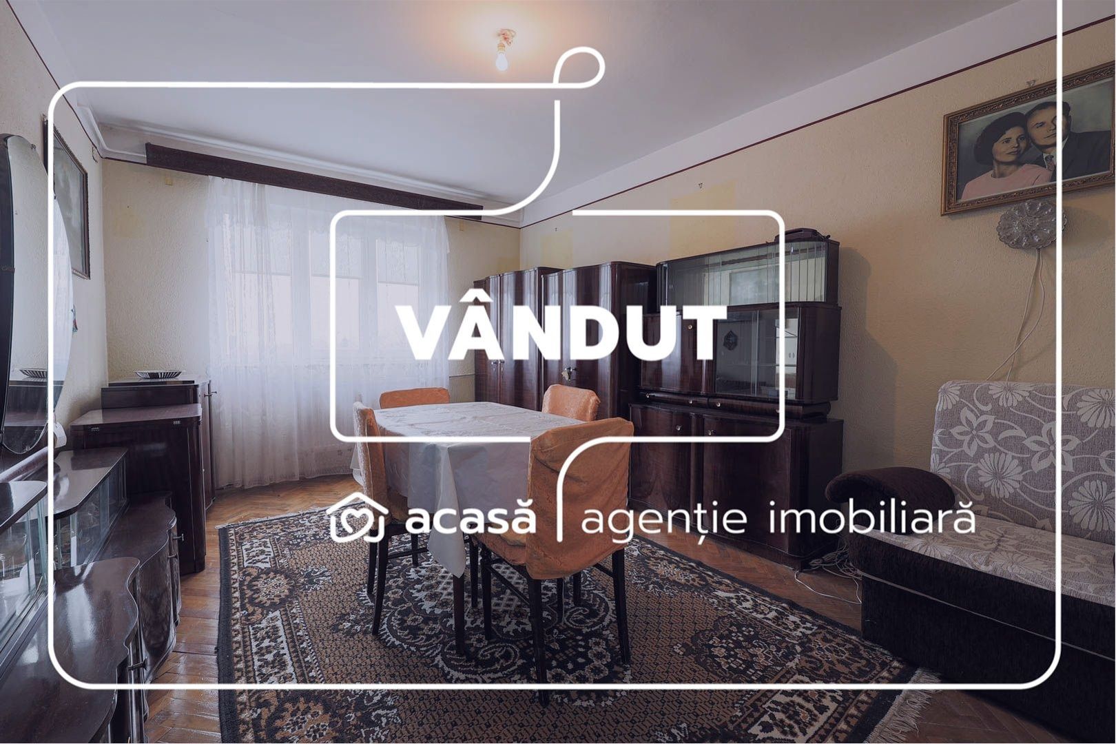 VANDUT! Apartament 2 camere - Decomandat - Podgoria - COMISION 0%