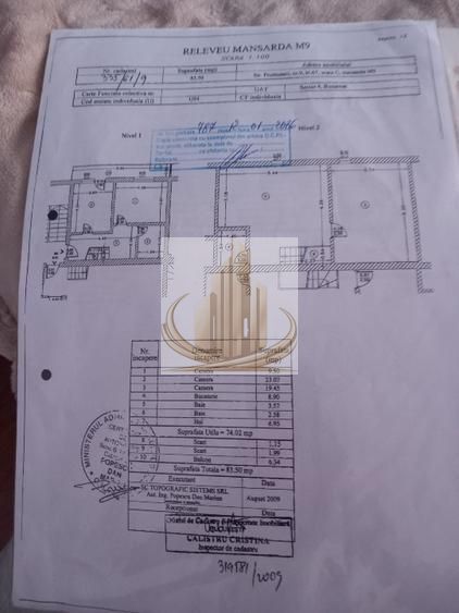 Se vinde apartament ( mansarda), 3 camere  74mp - imaginea 7