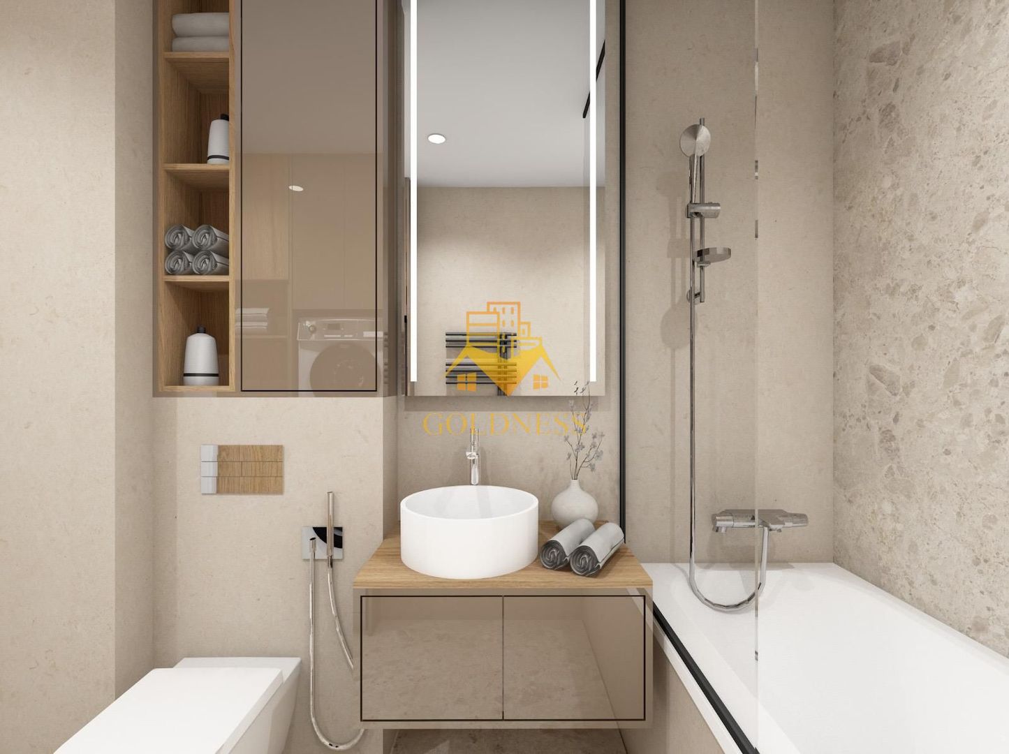 2 camere, LUX, AC, parcare, bloc nou, Plopilor Zona Parcul Rozelor - imaginea 16