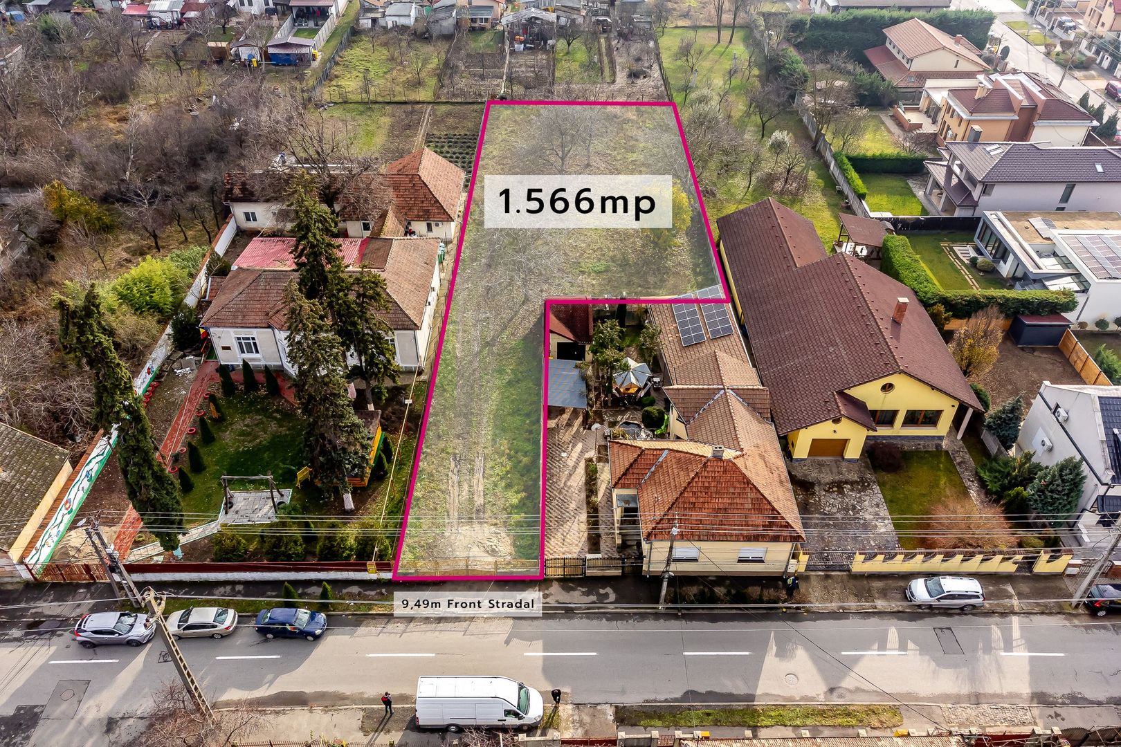 Teren construcții,  1566 mp Strada A. Milan Tabacovici, Aradul Nou