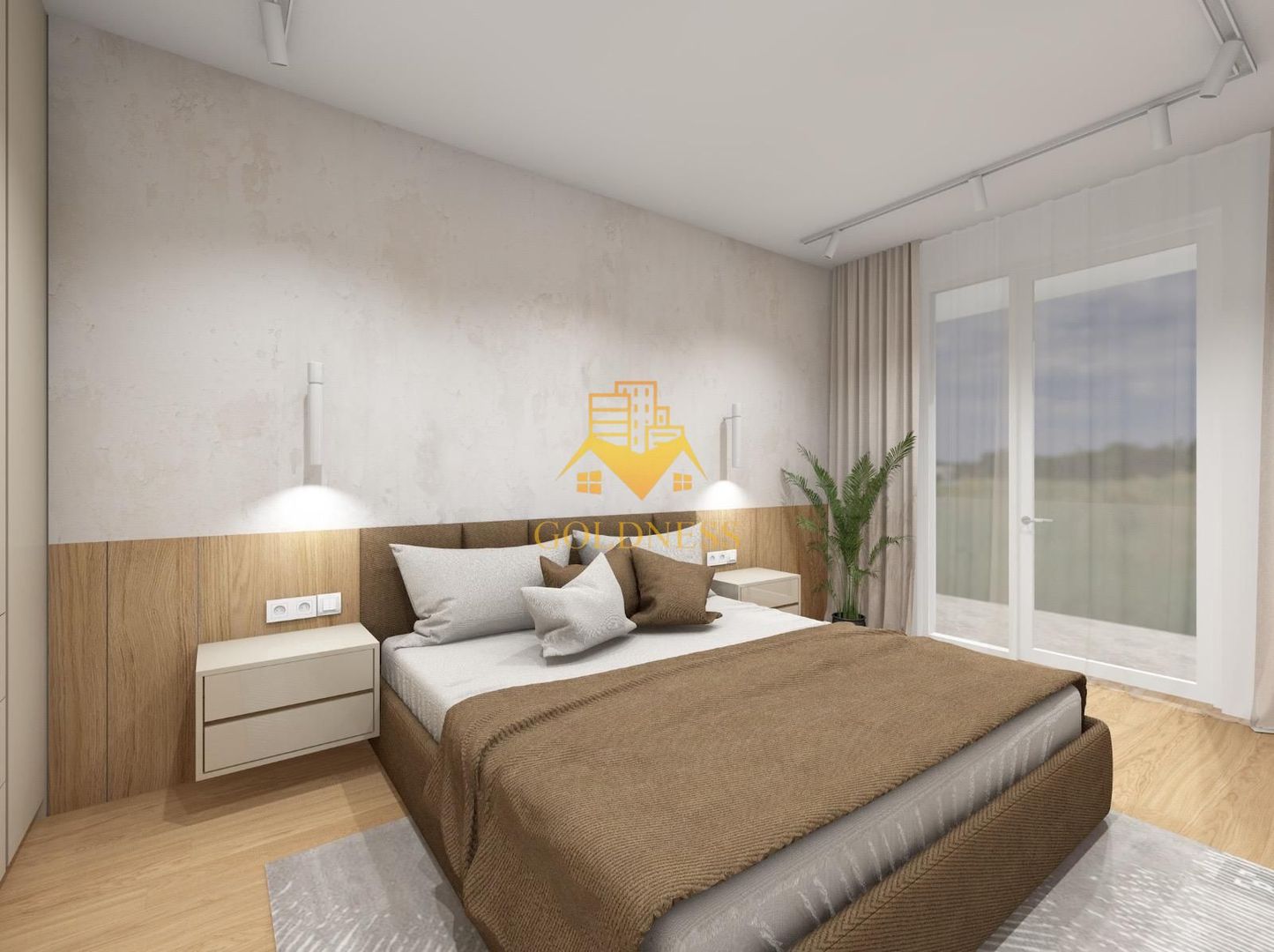 2 camere, LUX, AC, parcare, bloc nou, Plopilor Zona Parcul Rozelor - imaginea 2