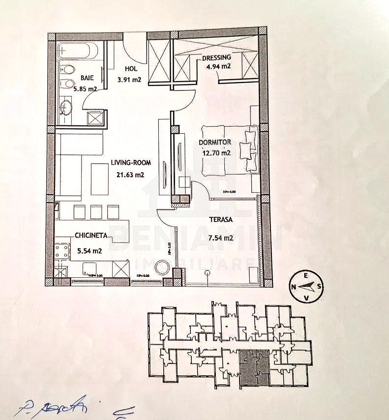 Apartament 2 camere - Platinum Residence - Coresi - Parcare 66.4mp - imaginea 10