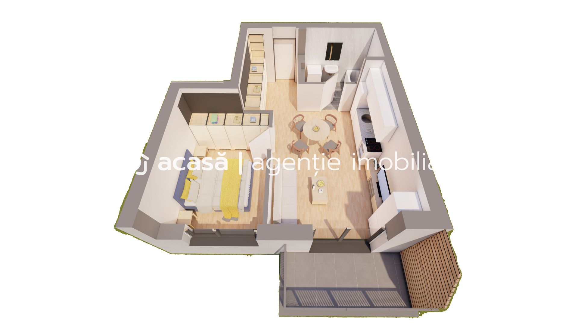 Imagine 3 - Apartament 2 camere NOUL BLOC R39 COMISION 0 ARED lânga AFI