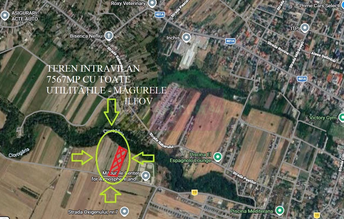 Teren ideal dezvoltare imobiliară în Măgurele strada Atmosferei
