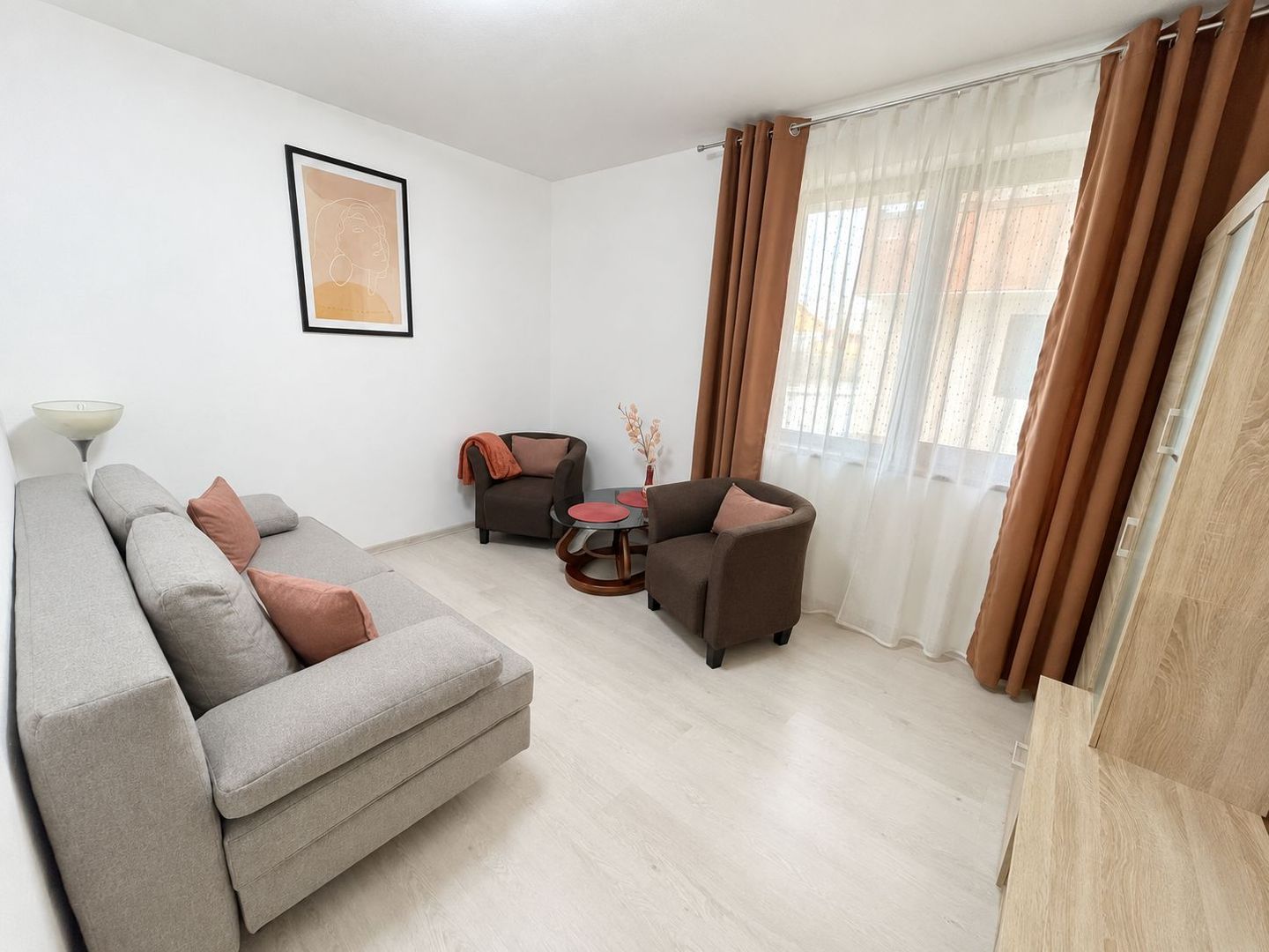 Apartament cu 1 cameră, mobilat și utilat, loc de parcare – Chișoda - imaginea 3