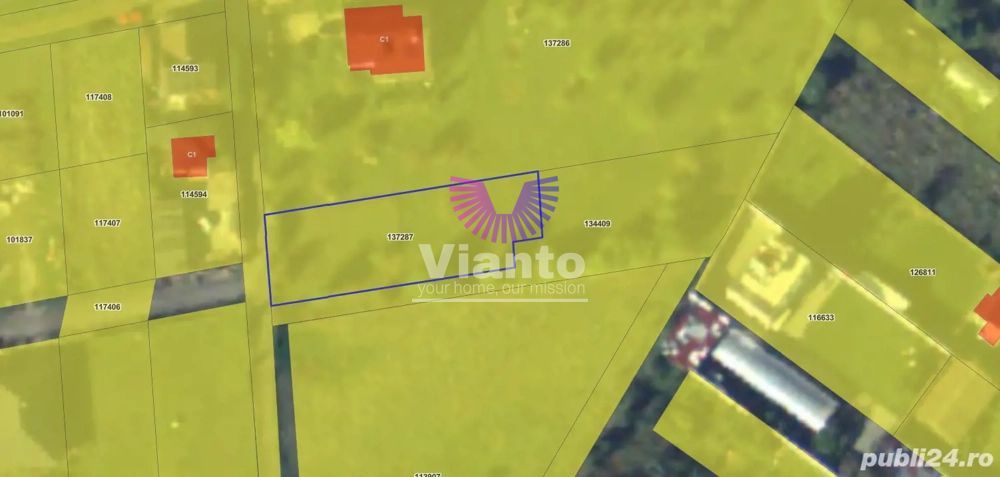 Teren intravilat| Zona rezidentila 1156 mp-TURNISOR