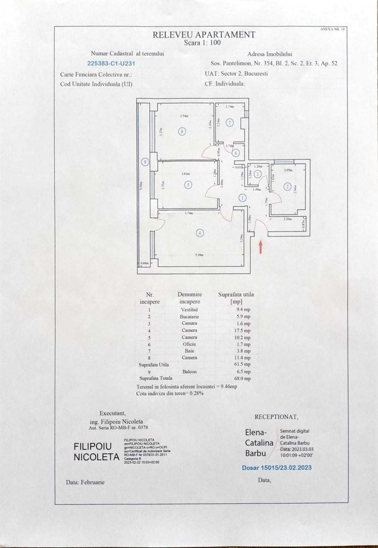 Apartament 3 camere, decomandat, Pantelimon