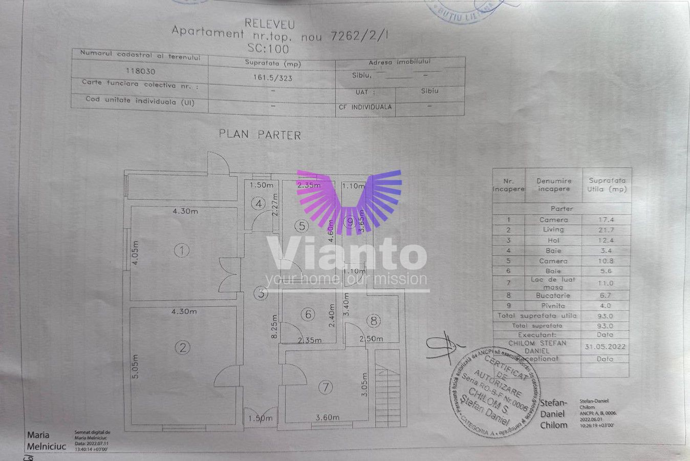 Apartament la casa individuala 93 mp cu curte - zona Parcul Sub Arini-Strand