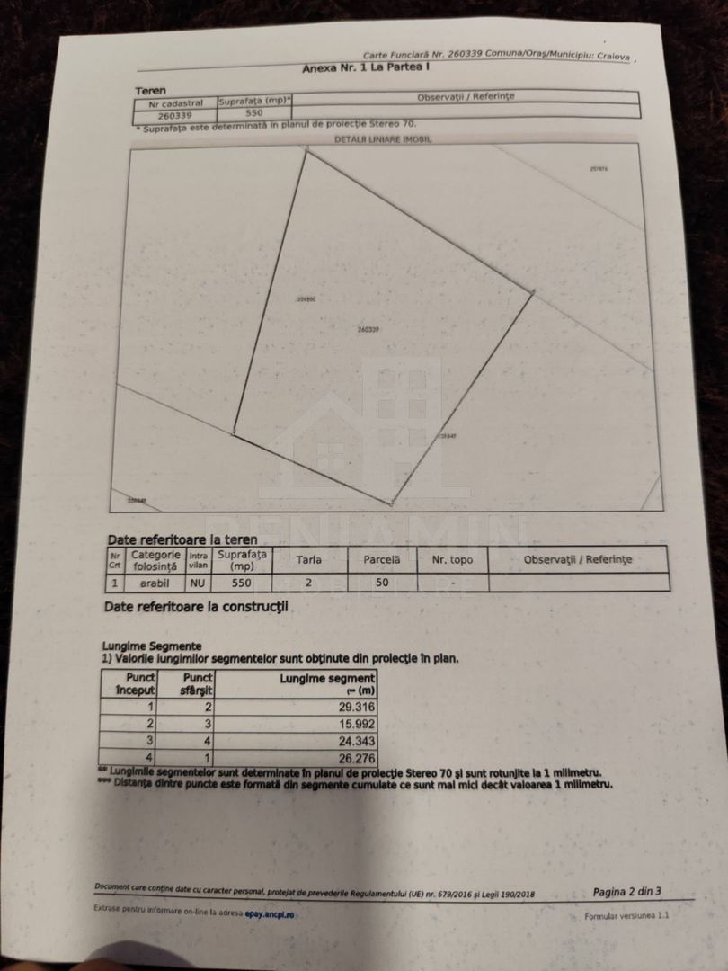 Teren Intravilan De Vanzare-Loturi De 550mp-Deschidere Mare-Popoveni - imaginea 2