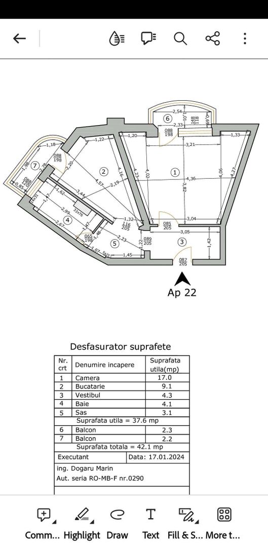 Garsoniera intersecție Sebastian cu Calea Rahovei