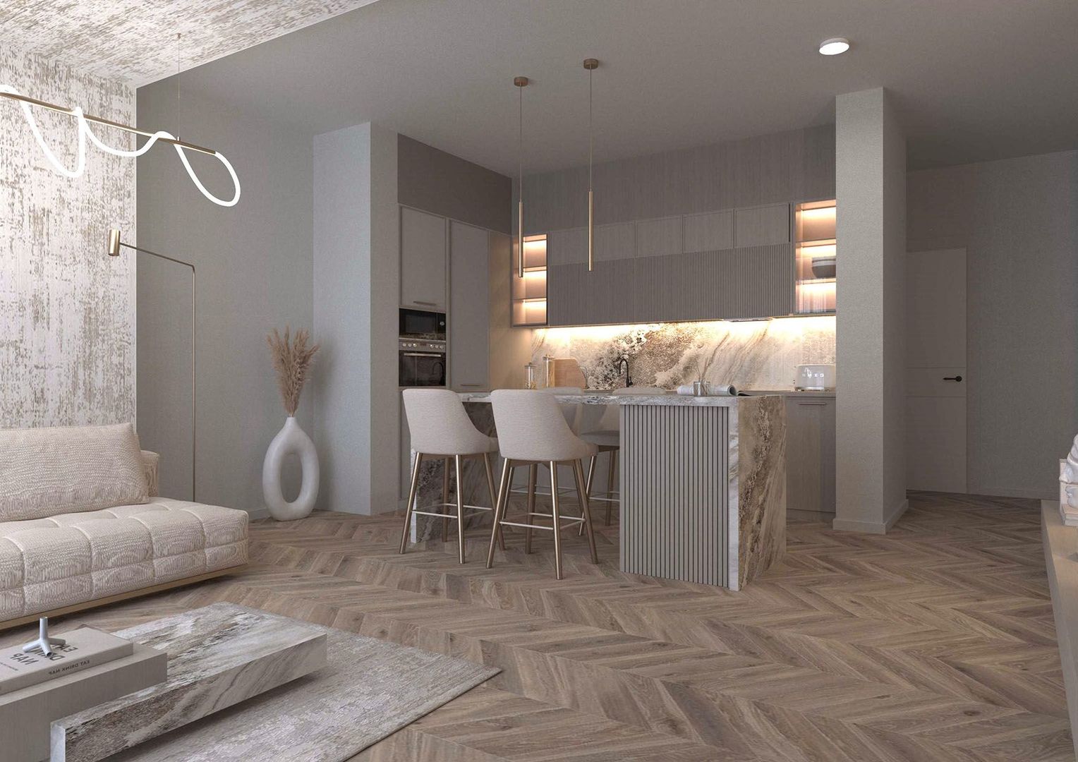 Apartament 03D, Corp D – 2 camere | 53,28 mp | Jabri Nord Residence - imaginea 3