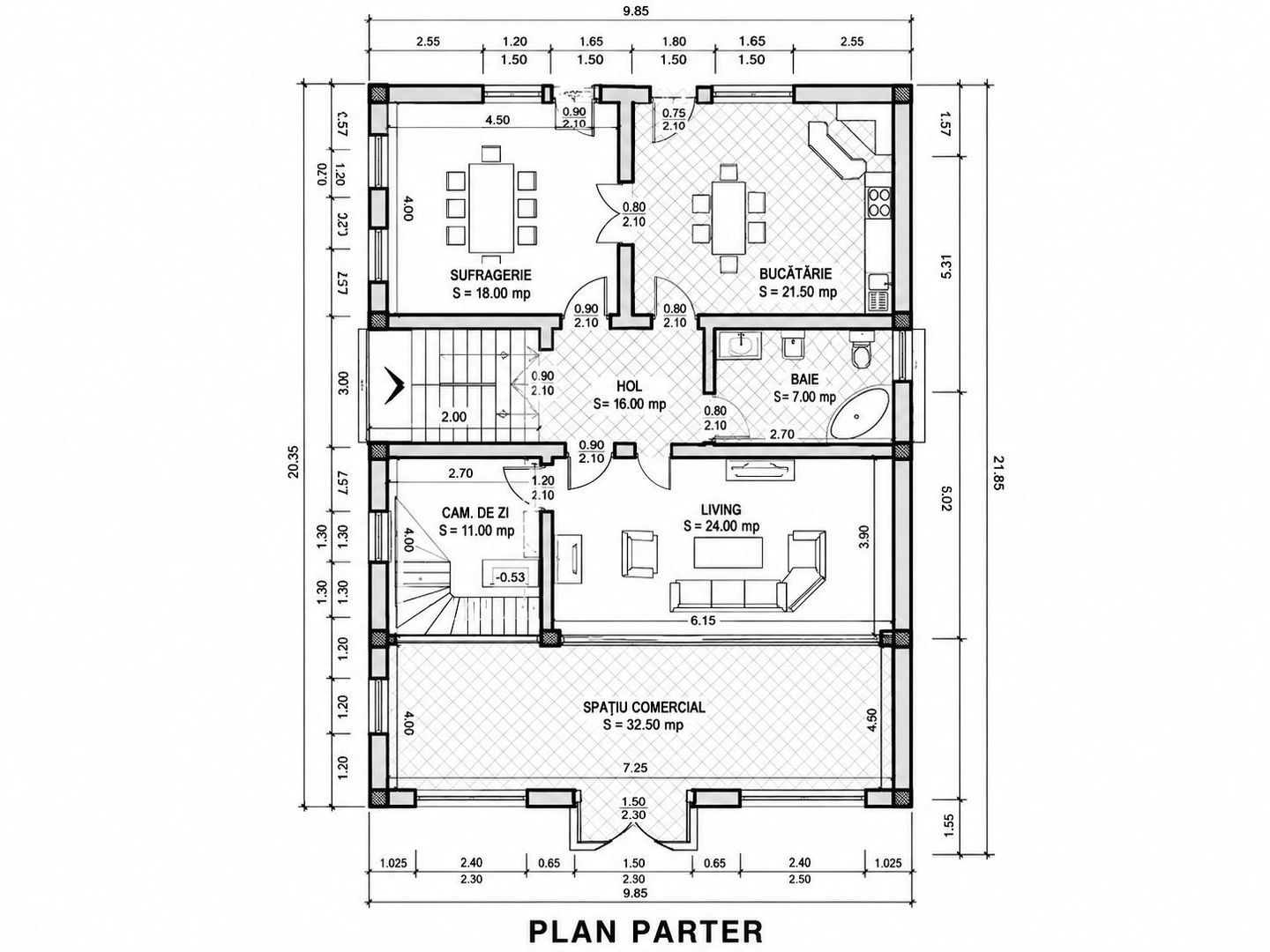 Imobil multifuncțional, 450 mp utili, teren 640 mp, Torontalului - imaginea 27