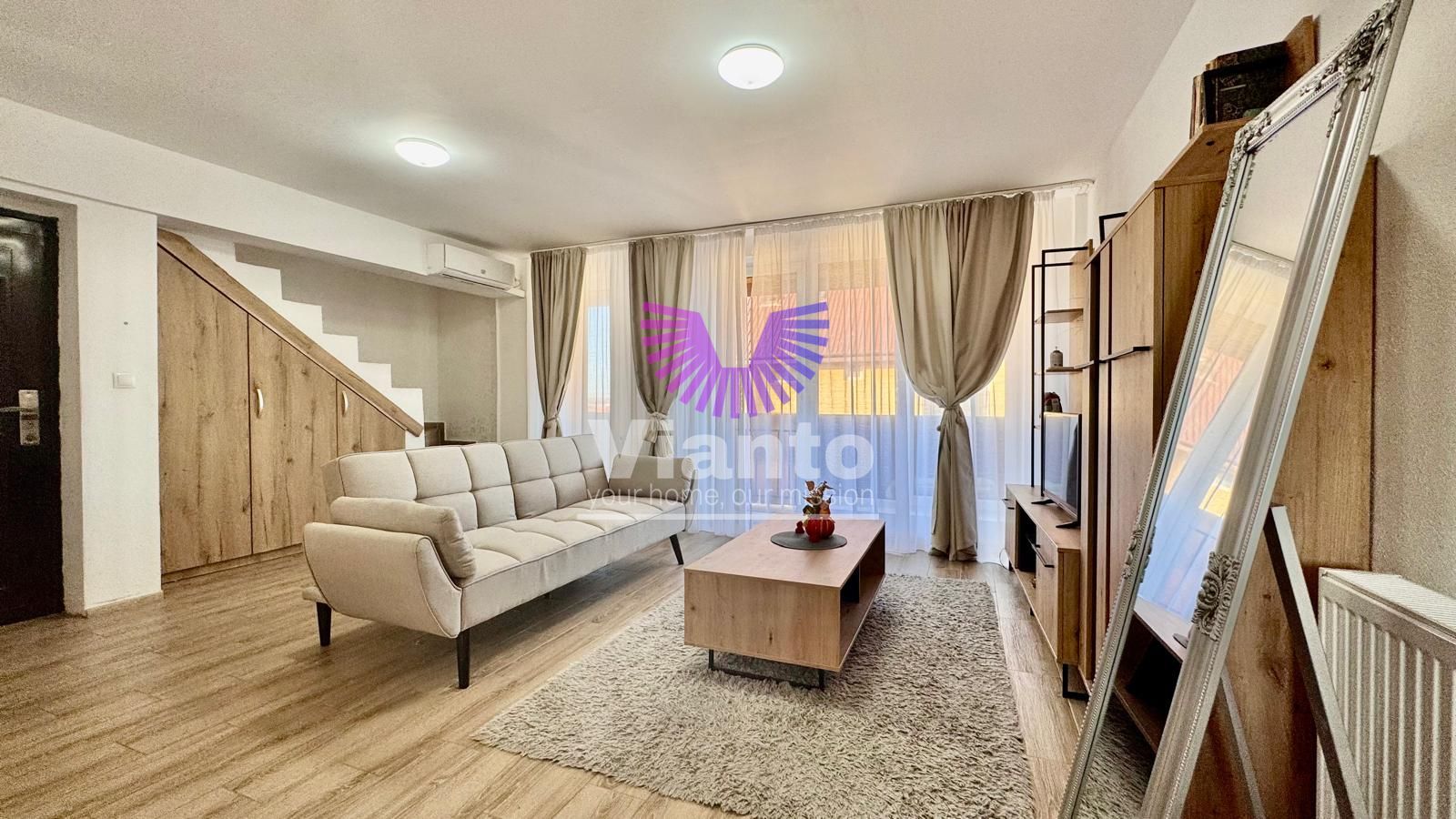 Apartament 3 camere mobilat si utilat compet - Zona sub-Arini - Calea Poplacii