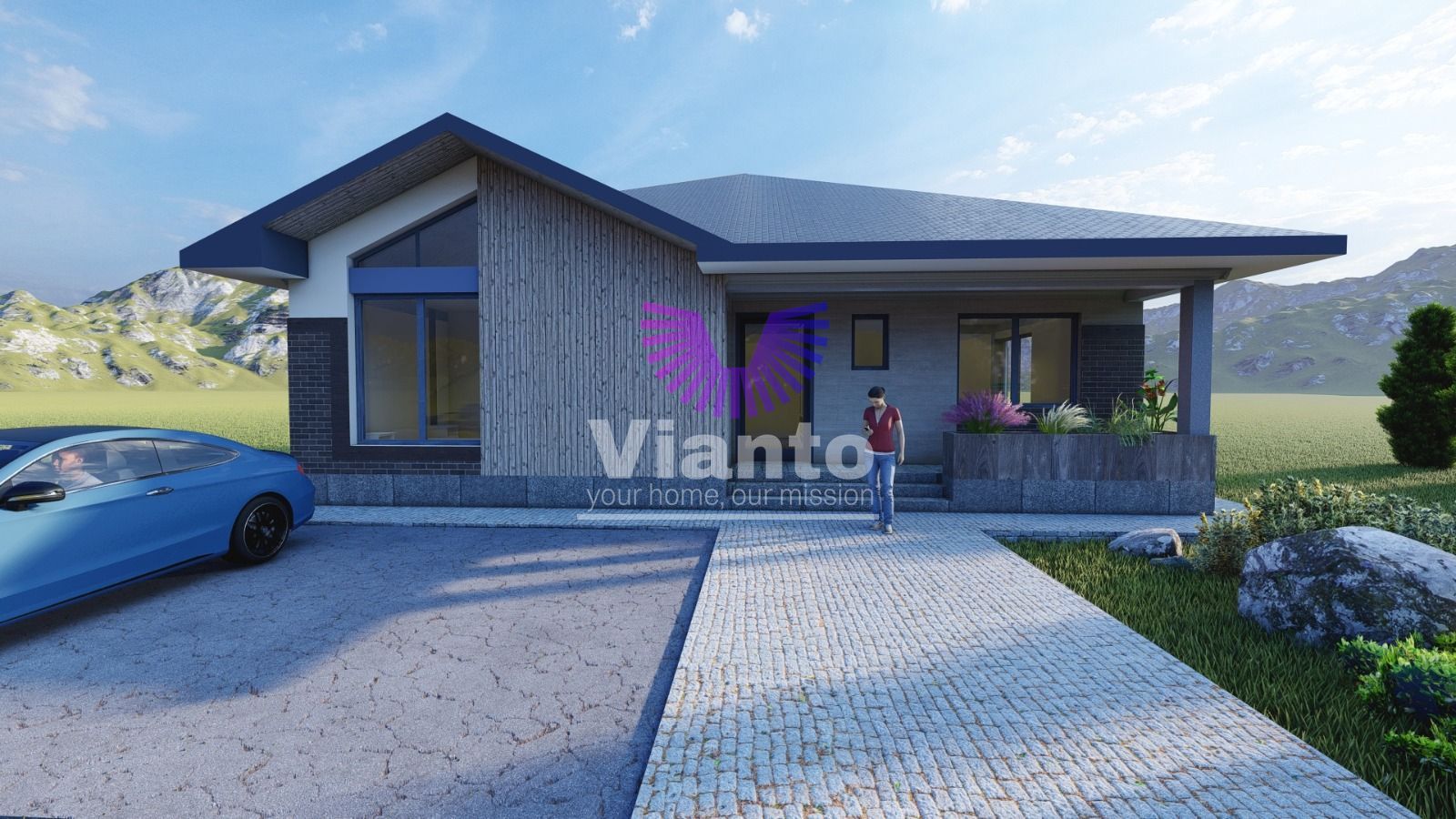 Casa Individuala Premium cu 4 Camere-120mpu si Teren 500mp in Sura Mica