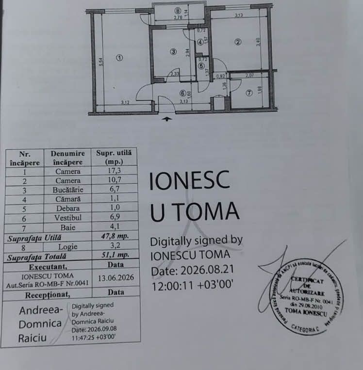 Vand apartament 2 Camere  Str. Pescărușului, Sector 2 - imaginea 9