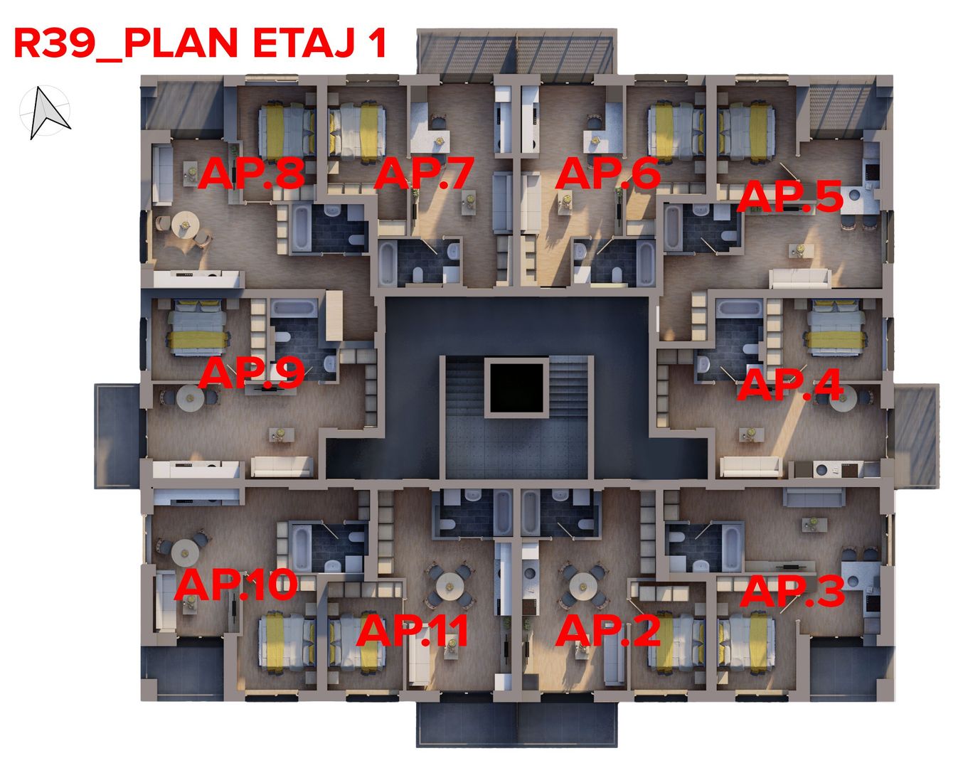 Imagine 6 - Apartament nou ARED, 44 mp utili – Direct de la dezvoltator